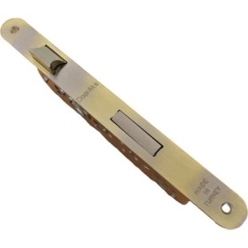 Resim Azm Dooraks Rulmanlı Oval Oda Kilidi Antik Sarı 40 mm 