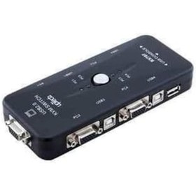Resim Al-4210 4 Port Usb Kvm Switch 4 Pc Kasa Tek Kontrol Çoklu Vga 