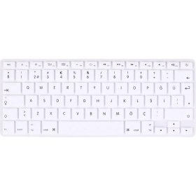Resim Arabulalaca Apple Macbook Pro Retina 13.3" A1502 A1425 Türkçe Silikon Q Klavye Koruyucu 