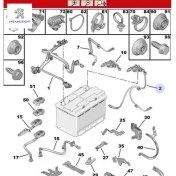 Resim Negatif Kablo Peugeot 9838239980 