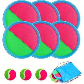 Resim Gençler için Plaj ve Havuz Oyunu ile Üç Kişilik Oyun, İki Paddles ve Yapışkan Top ile, 3-8 Yaş için Uygun, Erkekler ve Kızlar için Mükemmel, Doğum Günü Hediyeleri, Paskalya Sepeti Doldurma ve Noel Hediyesi 