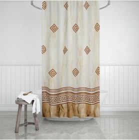 Resim Zethome Banyo Perdesi 1x110x200 Tek Kanat Duş Perdesi Halka Hediyeli Duşakabin Perdesi 4860 