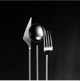 Resim Jumbo 9100 12 Kişilik 84 Parça Çatal Kaşık Bıçak Takımı Çelik 