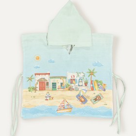 Resim Playa %100 Organik Pamuk Müslin Panço - 3-4 Yaş 