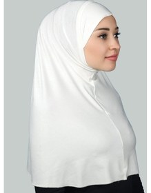 Resim Altobeh Hazır Türban Pratik Eşarp Tesettür Hijab - Namaz Örtüsü Xl Ekru 