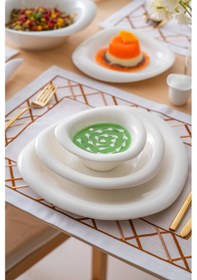 Resim Acar Cressa 6 Kişilik 27 Parça Yemek Takımı Beyaz 