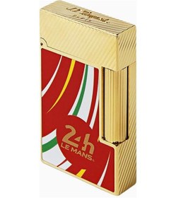 Resim C16090 St Dupont Ligne 2 24h Lemans Sarı-kırmızı Çakmak 