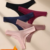 Resim 5 Adet Yüksek Esneklikli Sonbahar ve Kış Kadın İç Çamaşırı, Yumuşak ve Nefes Alabilen Seksi Kadın İç Giysisi 