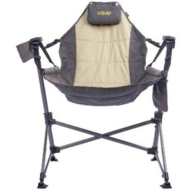 Resim Uquip Rocky Yüksek Konforlu & Salıncak Olabilen Kamp Ve Doğa Sandalyesi Siyah 