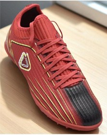 Resim 242-137 Playup Rahat Taban Erkek Halısaha Ayakkabı Futbol Ayakkabısı Kırmızı 