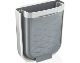 Resim Heredot Akordiyon Katlanabilir Askılı Banyo ve Mutfak Tezgahüstü Çöp Kovası 