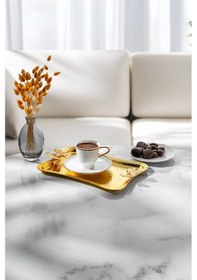 Resim Emsan Butterfly Tepsi Gold 21 cm 