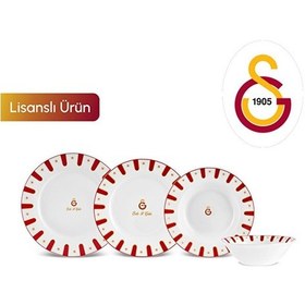 Resim Karaca X Galatasaray Forever Bone 24 Parça 6 Kişilik Yemek Takımı Kırmızı 
