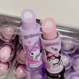 Resim Kuromi Ruj Silgisi: Yaratıcı Karikatür Eğlencesi - Dağınık Artık Yok! Noel, Cadılar Bayramı, Şükran Günü Hediyesi, Paskalya Hediyesi 