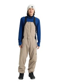 Resim Burton Burton Reserve 2l Relaxed Bib Pants Erkek Bej Snowboard Pantolonu 30531 