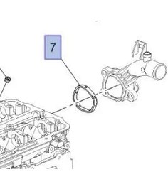 Resim İbraş Opel Corsa D 1.2-1.4 Motor Termostat Gövde Contası Ibraş Marka 
