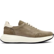 Resim Derimod Erkek Yeşil Bağcıklı Kalın Tabanlı Nubuk Deri Sneaker 25SFD6505V3 