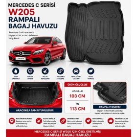 Resim EP Garaj Otomotiv Mercedes C Serisi W205 Rampalı Bagaj Havuzu - Kalın Tip 