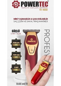 Resim Powertec TR-4650 Mini Profesyonel Tıraş Makinesi 