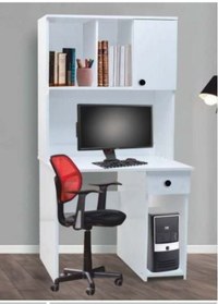 Resim 1 Kapılı 1 Çekmeceli Beyaz Çalışma Masası Beyaz 