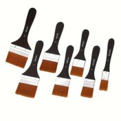 Resim 7 Parça veya 2 Parça Düz Büyük Boya Fırçaları, Çeşitli Boyutlarda Nylon Kıl Yumuşak Sanatçı Boya, Vernik, Gesso, Akrilik, Yağlı Boya, Suluboya Uygulama Fırçaları 