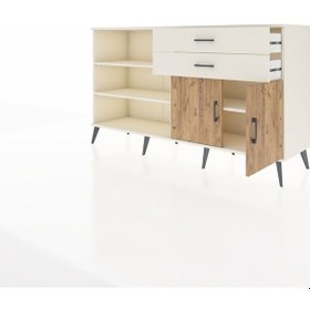 Resim Hyperion Konsol 3 Raflı 2 Çekmeceli 2 Kapaklı 176x44x99 Aytaşı-ça Aytaşı-çam/aytaşı 