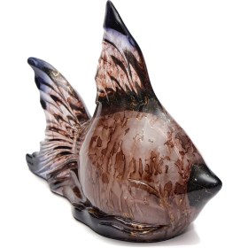 Resim Dekoratif Ocean Art Kahverengi Balık Heykeli 23 Cm 