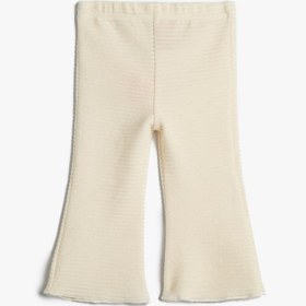 Resim Kız Bebek Basic Kadife Tayt İspanyol Paça Beli Lastikli 