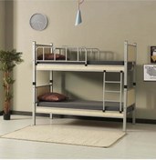 Resim Argimo Yurt Metal Ahşap Ranza Ve Karyola 90 x 190 Gri 