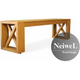 Resim Neiwel Garden Luin Doğal Ahşap Bahçe Bank-37-220 Açık Ceviz 