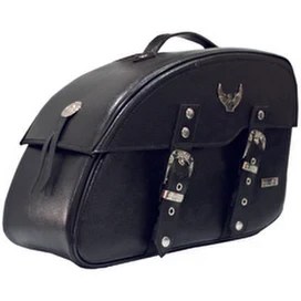 Resim Tex 92 Vega XL Oval Deri Yan Çanta Heybe Motorsiklet Aksesuarları İçin Şık Tasarım 