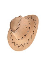 Resim Tezzgelsin Unisex Nubuk Kovboy Şapkası Camel 