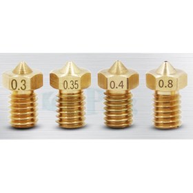 Resim 3D Printer / Yazıcı Extruder V5 V6 Nozzle M6 Diş - 0.4Mm (1.75) 1 