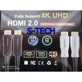 Resim s-tech original 50 Metre Hdmı Altın Uçlu Kablo 4k Ultra Hd Kablo V2,0 2,1 