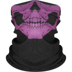 Resim Chaoduo Shop E723421A Stili Tek Boyut Skull Print Bandana Balaclava Full Face Mask Scarf Outdoor Fishing Hunting Hiking Cycling Neck Gaiter Face Cover Shield (Yurt Dışından) 