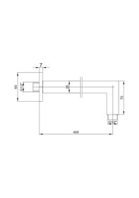 Resim Eca Duvardan Duş Başlığı Borusu Altın Renkli 102826148 