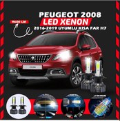 Resim Peugeot 2008 2016-2019 Kısa Far Uyumlu Şimşek Etkili Led Xenon Pro Series H7 