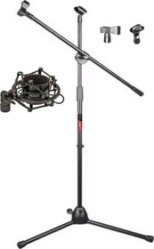 Resim MS06-SHM03 Mikrofon Standı ( Ayağı ) + Shock Mount 