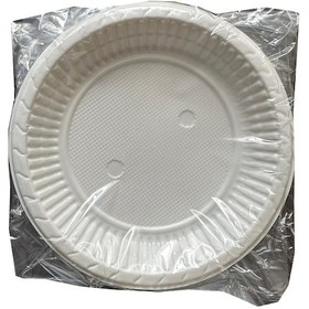Resim Tek Kullanımlık Plastik Tabak - 19 Cm. - 10 Adetlik 10 Paket 