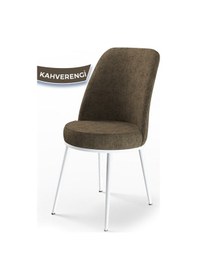 Resim Canisa Concept Dexa Serisi Kahverengi Sandalye 1.sınıf Mutfak Sandalyesi Silinebilir Kumaş Kahverengi 