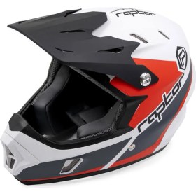 Resim Raptor - Full Face Kask Rebel - L Beden Ks05-d Beyaz - Kırmızı 