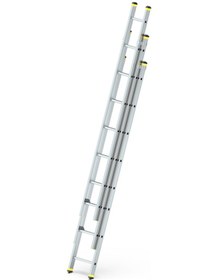 Resim - Skybest 3x8 Basamaklı Üç Parçalı Sürgülü Alüminyum Merdiven 