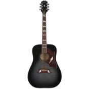 Resim Epiphone Dove Studio Elektro Akustik Gitar (Trans Ebony) 