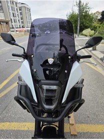 Resim MOTOCAM Honda NX 500 Ön Cam 34cm 2025 Model Siyah Renkli 4mm Orijinal Boylu uyumlu 