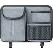 Resim Rogfer Araba Koltuğu Sırt Düzenleyici Çok Fonksiyonlu Saklama Çantası Dekoratif Ürünler Gri 