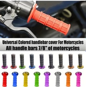 Resim Tongdashop Siyah Mavi Honda Kawasaki Suzuki Yamaha Harley Davidson Motosiklet Gidon Aksesuarları 