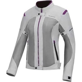 Resim Scoyco JK158 Kadın Korumalı Yazlık Motosiklet Montu Gri - Mor 
