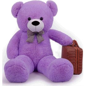 Resim Sole Oyuncak 80 cm Papyonlu Peluş Ayıcık- Ithal Kumaş - Premium Koleksiyon Hediyelik Ayı (% 100 Yerli) 