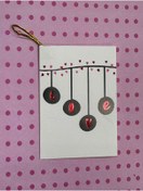 Resim demontecraft Hediye kartı not karti 6.5x9.5 ölçü 1 adet 