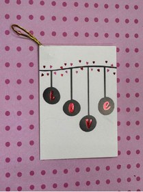 Resim demontecraft Hediye kartı not karti 6.5x9.5 ölçü 1 adet 